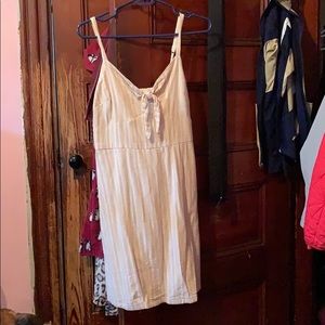 Hollister yellow and white dress